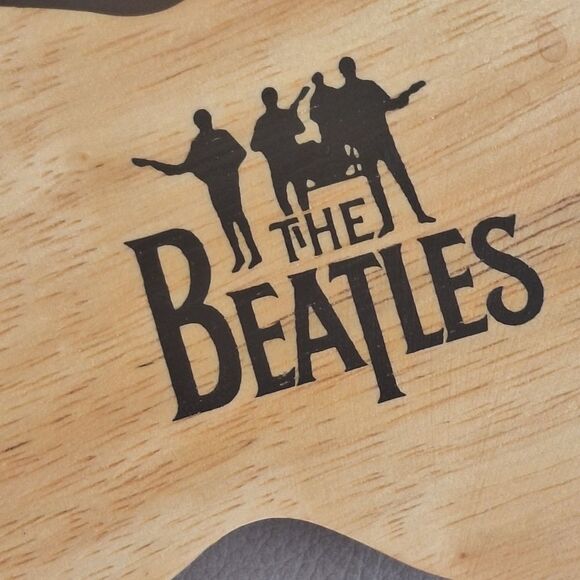 The Beatles Watch in wooden guitar case Apple Stainless Japan 9" Collectible - Picture 3 of 16